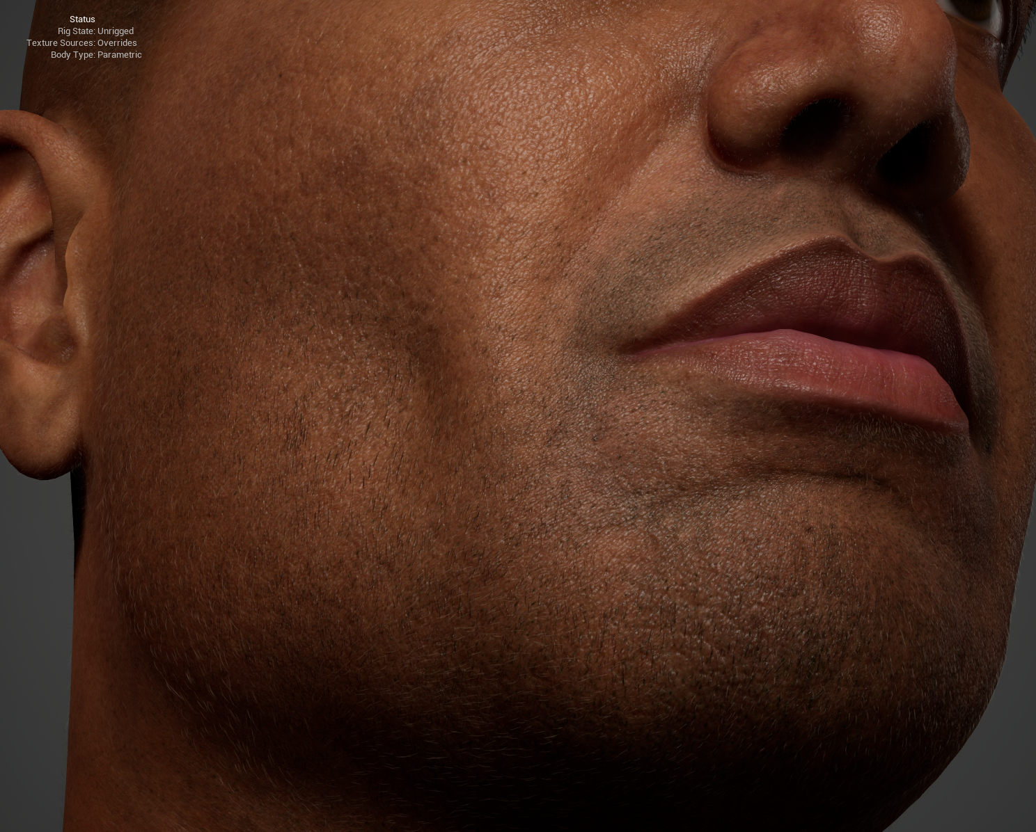 Custom Character — Extreme Closeup